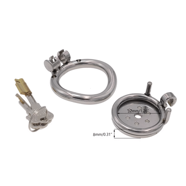 Stainless Steel Anti-Escape Chastity Cage for Men