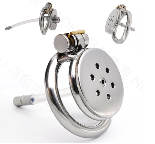 Stainless Steel Anti-Escape Chastity Cage for Men