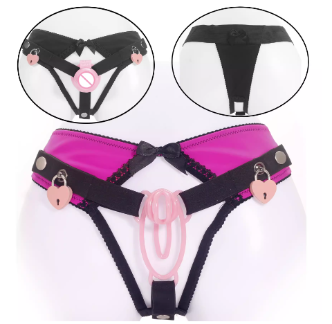 Chastity Cage Support Thong — Prevents Slipping and Keeps the Lock Secure