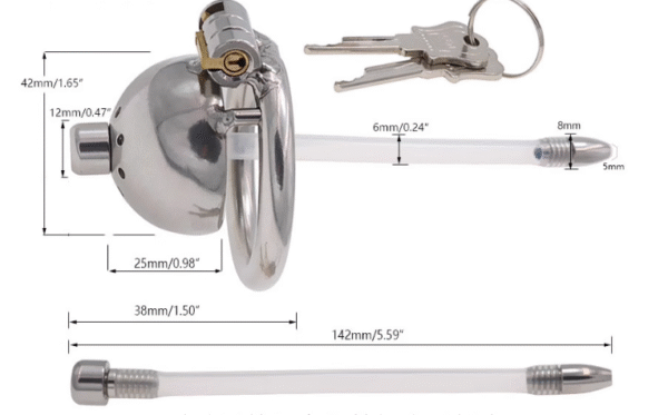 004-3 Extra-Small Metal Chastity Cage for Men