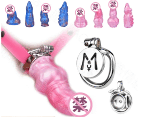 Alien Tentacle Fantasy Dildo Urethral Chastity Device