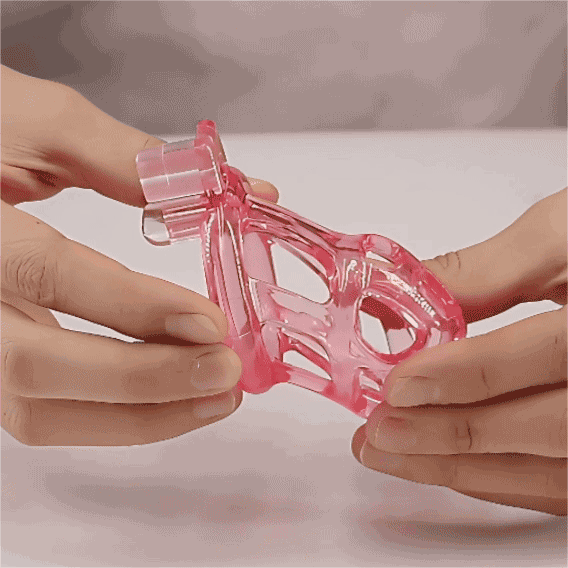 Soft Silicone Transparent CB Chastity Cage BDSM