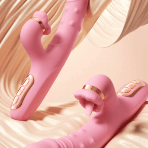 Vibrating Thrusting Licking SexToy for Women
