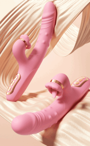 Vibrating Thrusting Licking SexToy for Women